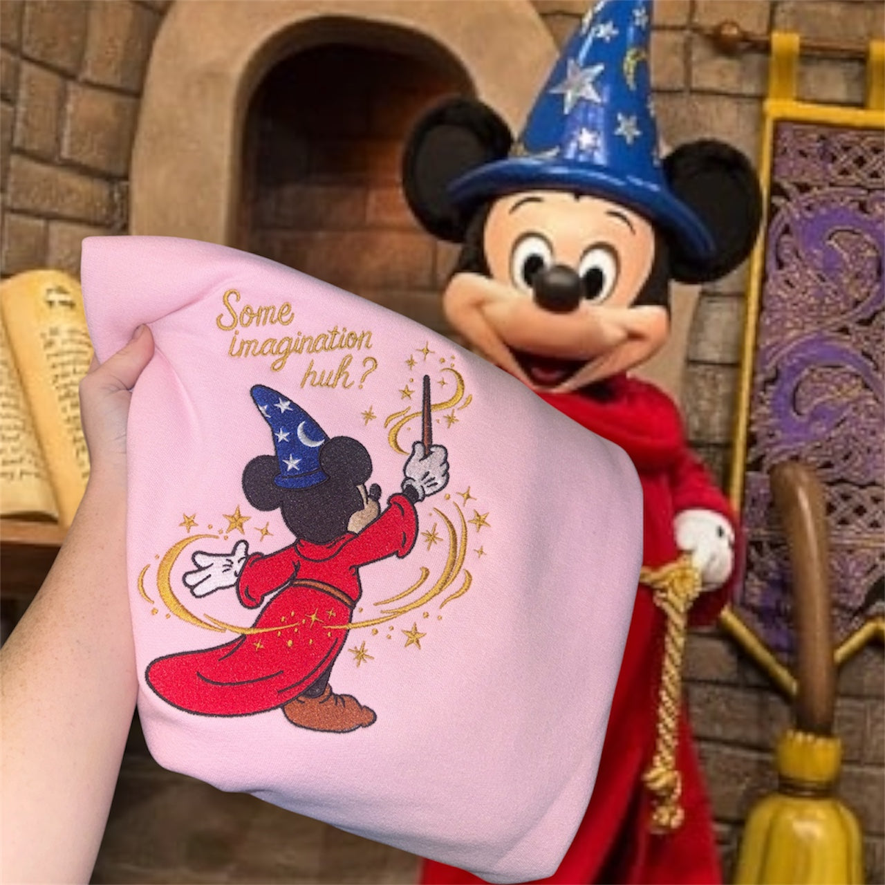 Sorcerer Mickey (back turned)
