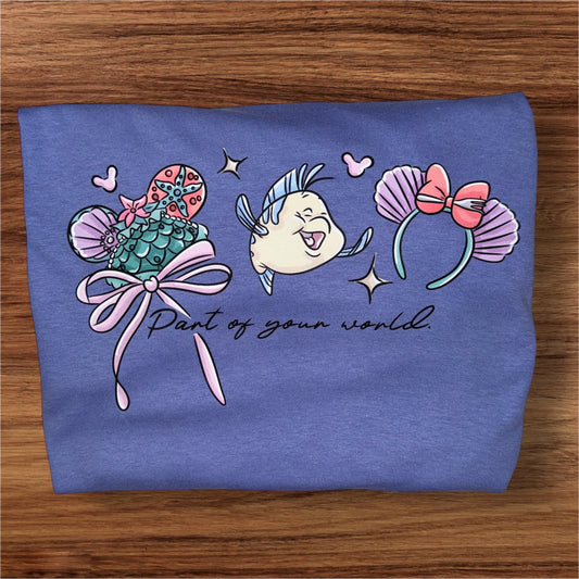 Little mermaid graphic  (not embroidered)