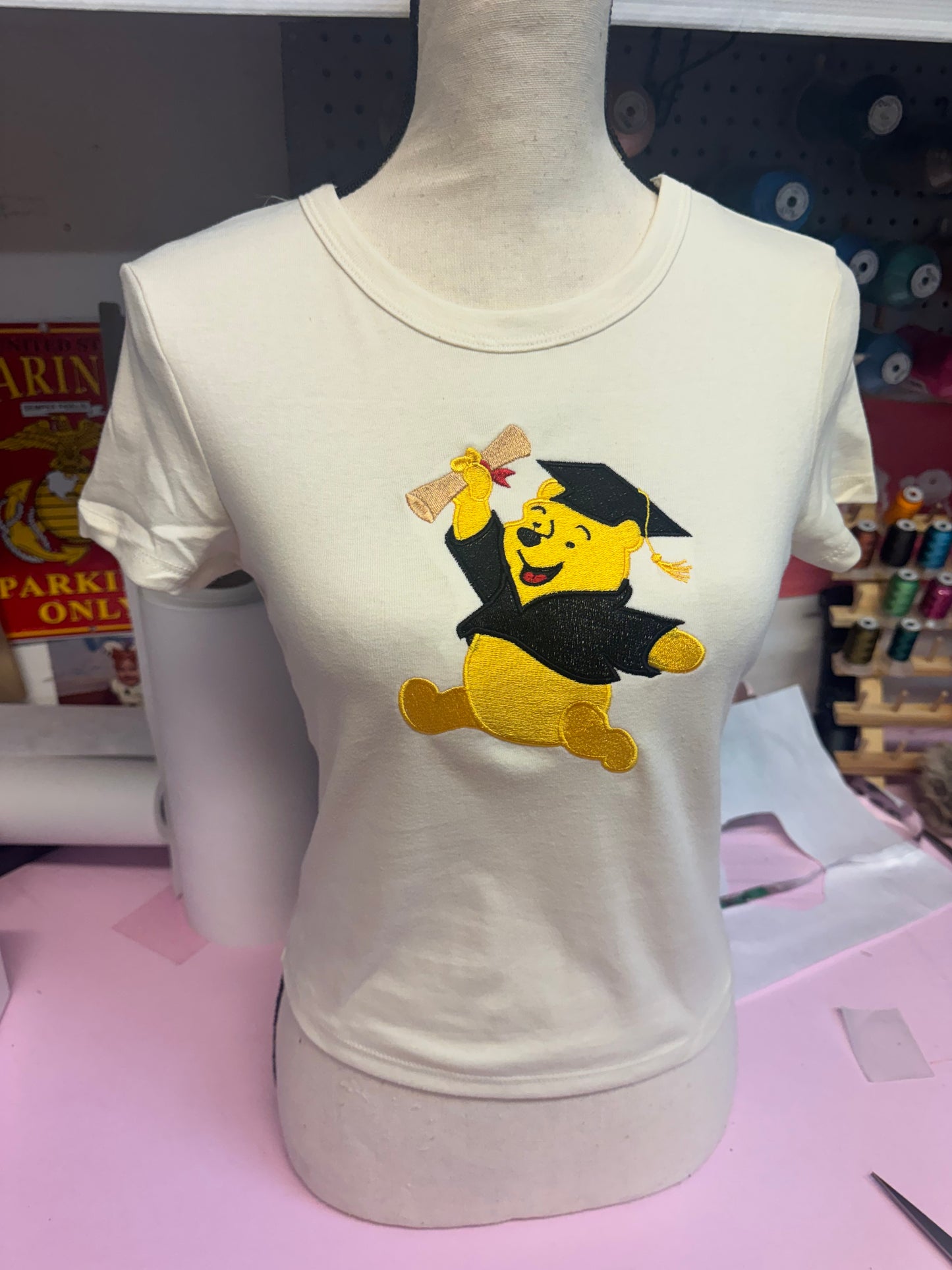 Graduation Pooh Bear