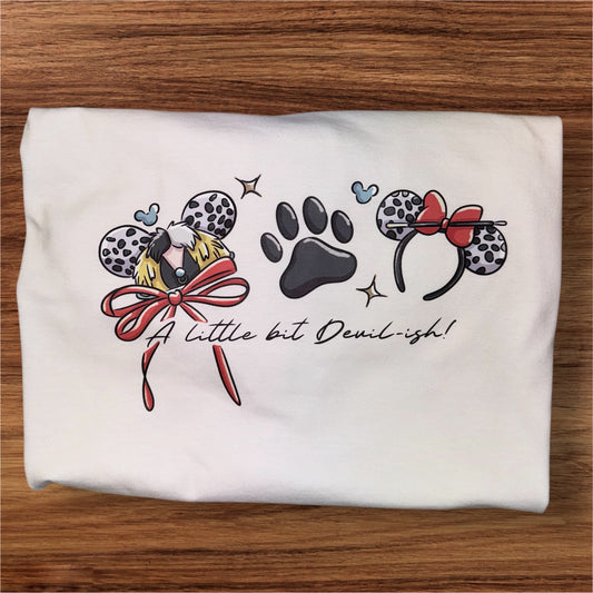 Cruella De Vile  Graphic T (not embroidered)