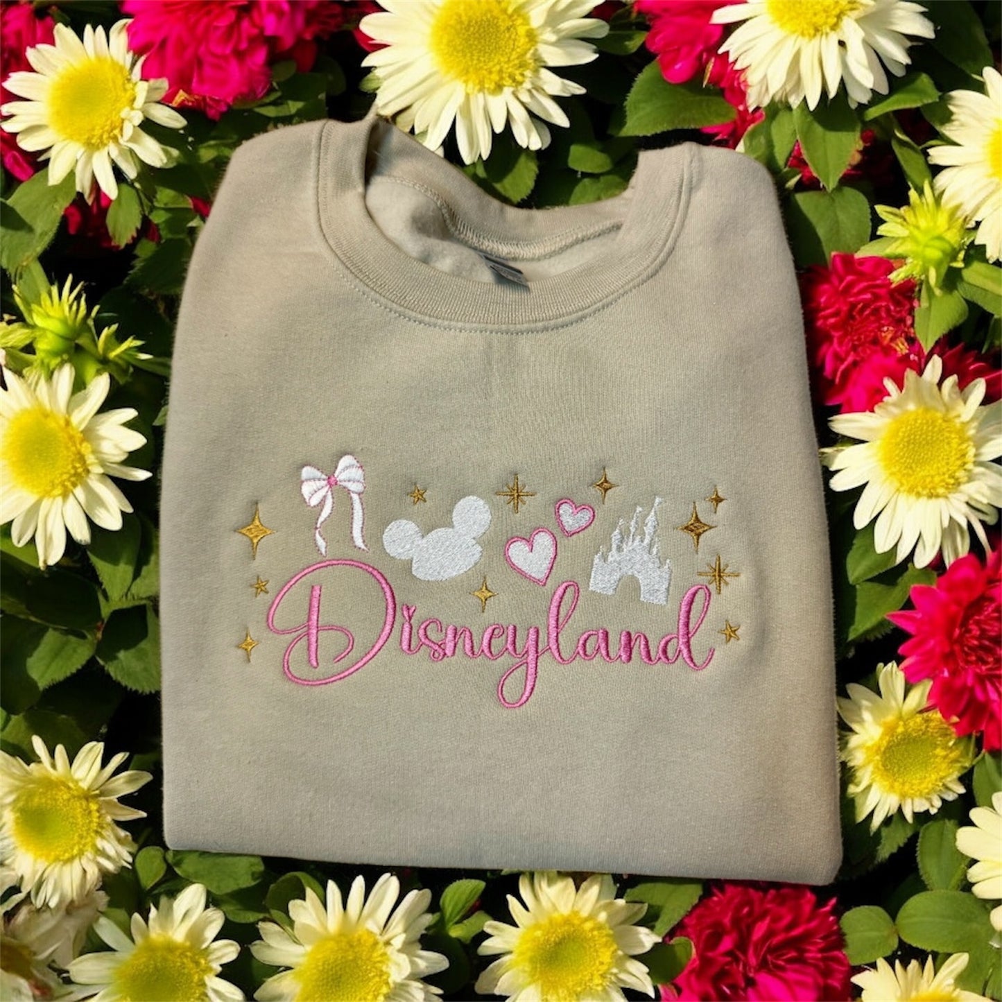 Disneyland hearts and castle (Adult and Toddler)