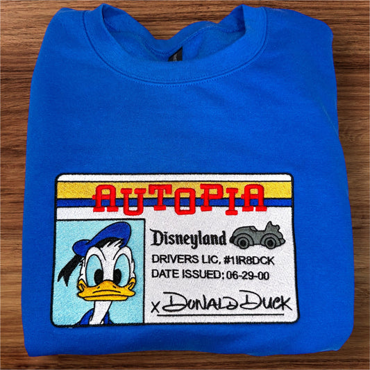 Donald Duck drivers license